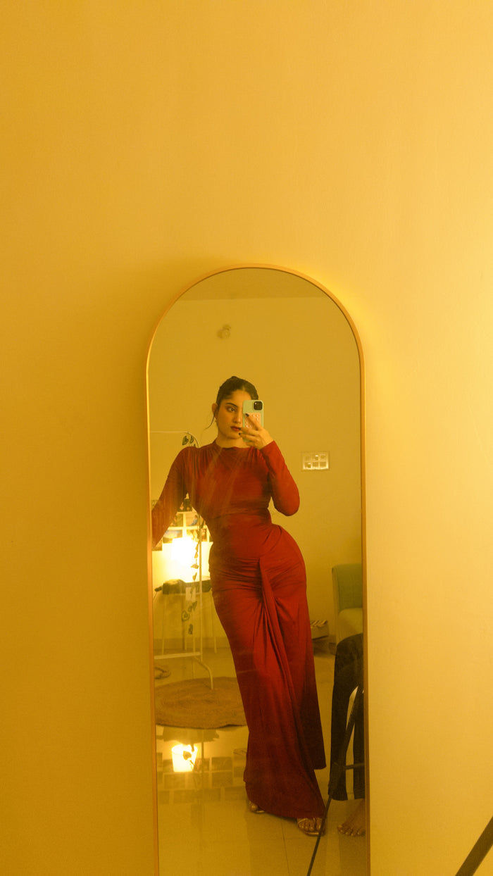 Syala Dress - Maroon