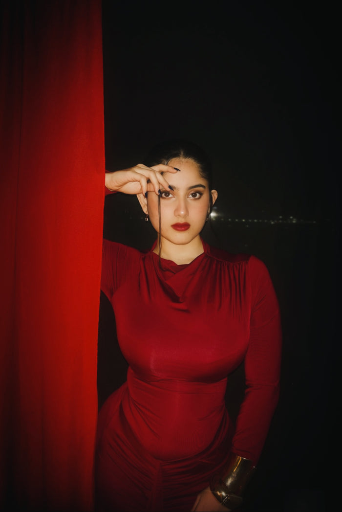 Syala Dress - Maroon