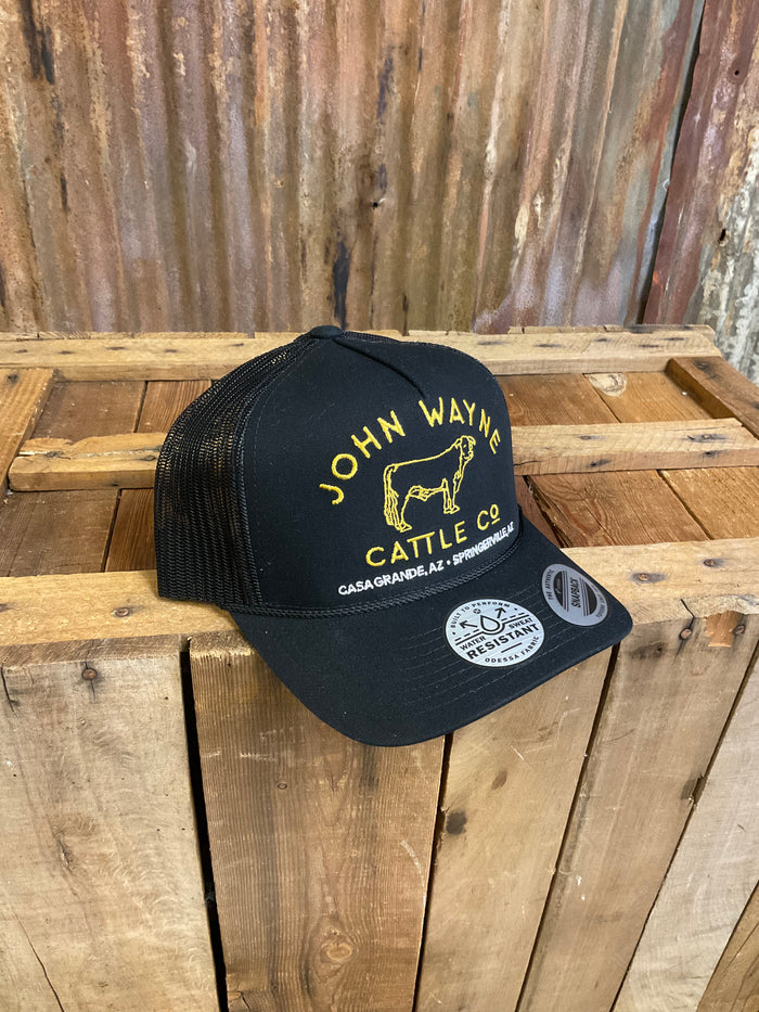 Hooey "John Wayne" Blk/Gold Cap