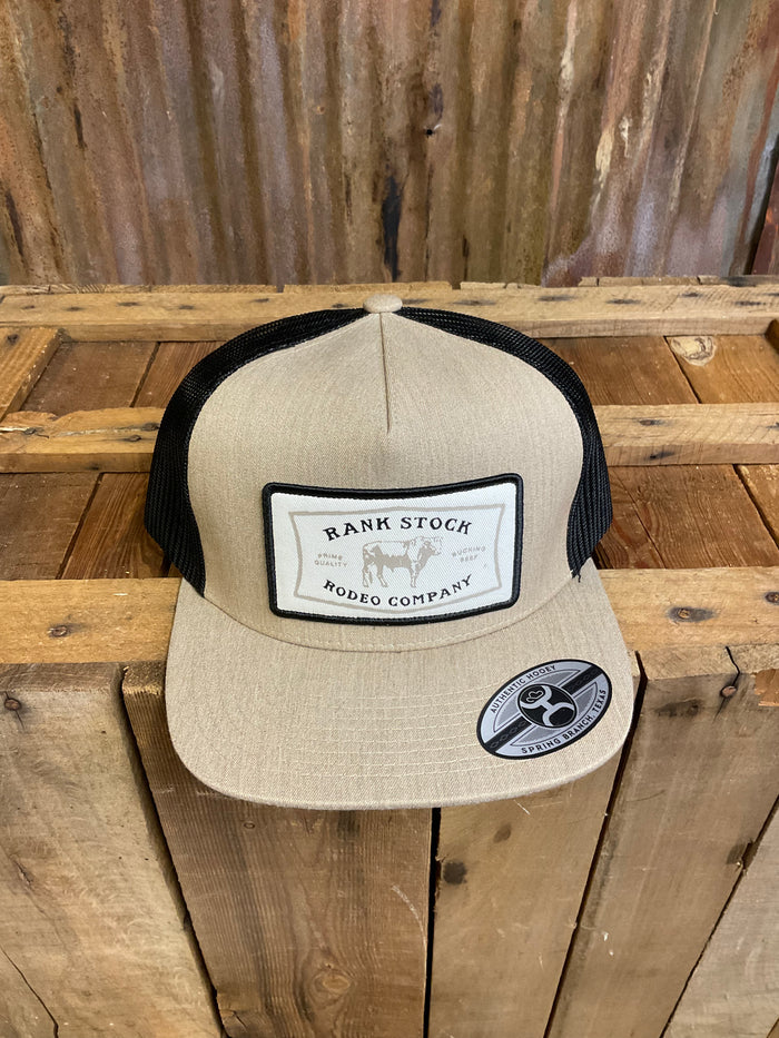 Hooey "Rank Stock" Tan & Black Hat