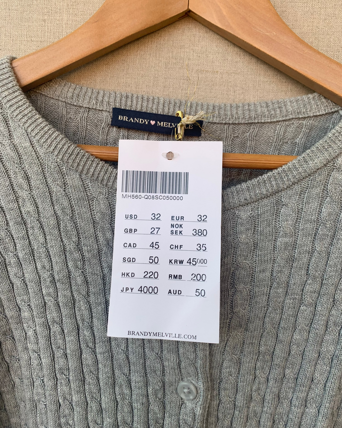 Pre Loved Brandy Melville Long Sleeve Cardigan