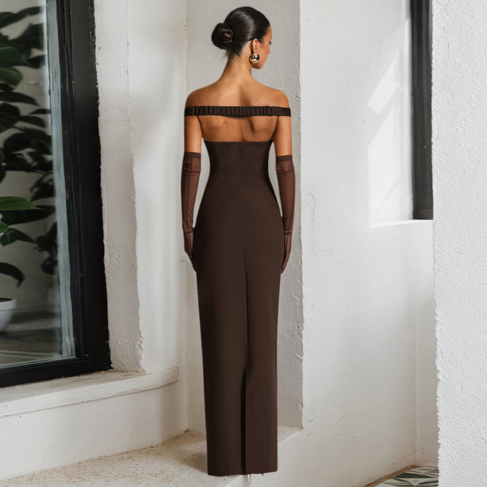 Abigail Maxi Dress - Brown