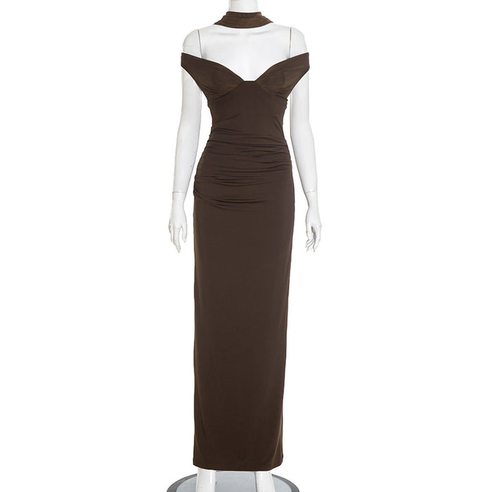 Abigail Maxi Dress - Brown