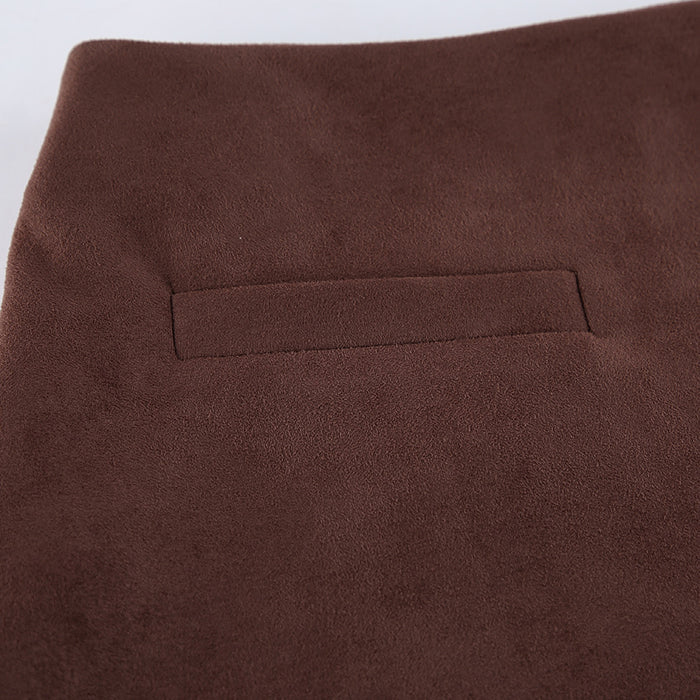 Alicia Mini Skirt - Brown
