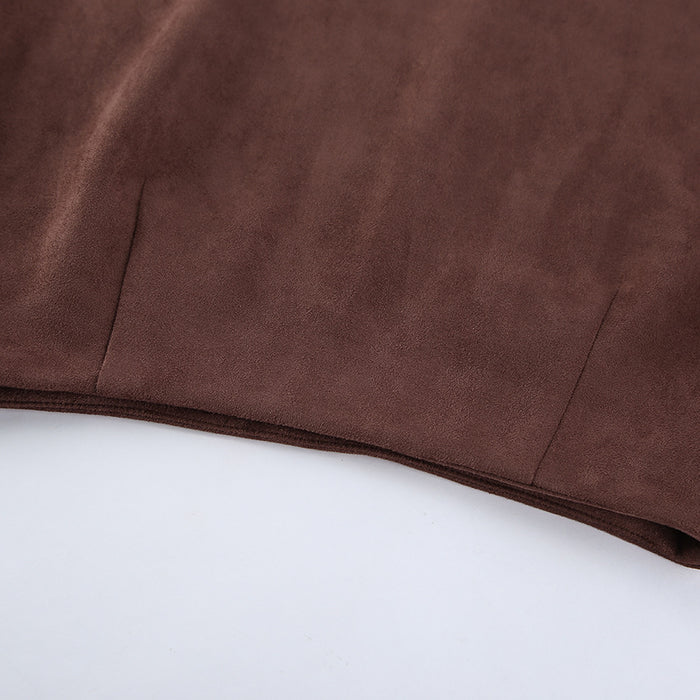 Alicia Mini Skirt - Brown