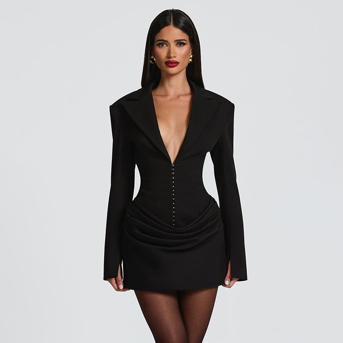 Antalya Mini Dress - Black