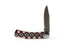 Ariat 3" Red White Aztec Pattern Knife
