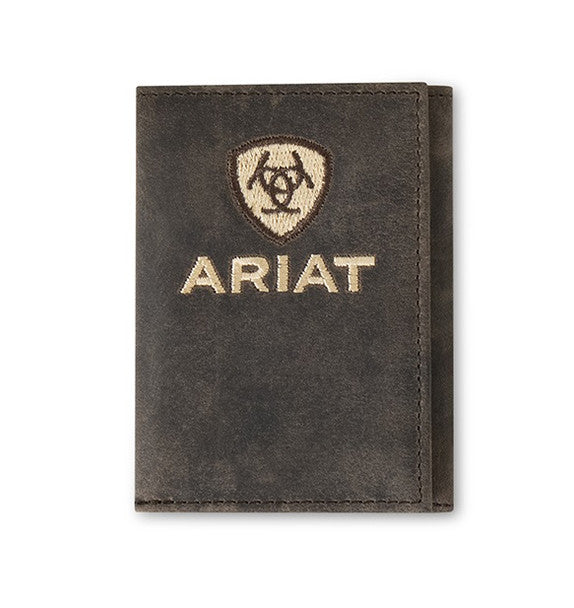 Ariat Crazy Horse Leather Trifold Wallet
