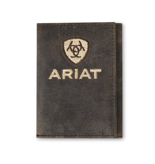 Ariat Crazy Horse Leather Trifold Wallet