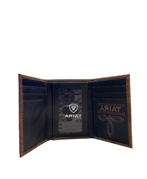 Ariat Crazy Horse Leather Trifold Wallet