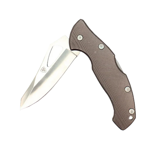 Ariat Plain Blade Grey Folding Knife