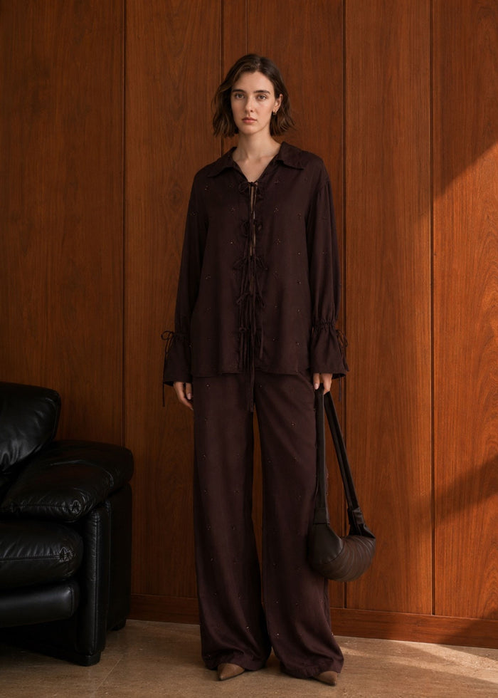Arlo Pant Set | Chocolate