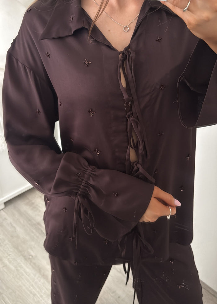 Arlo Pant Set | Chocolate