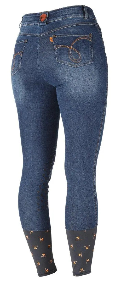 Aubrion Putney Denim Breeches - Maids - Black - 11/12 Yrs
