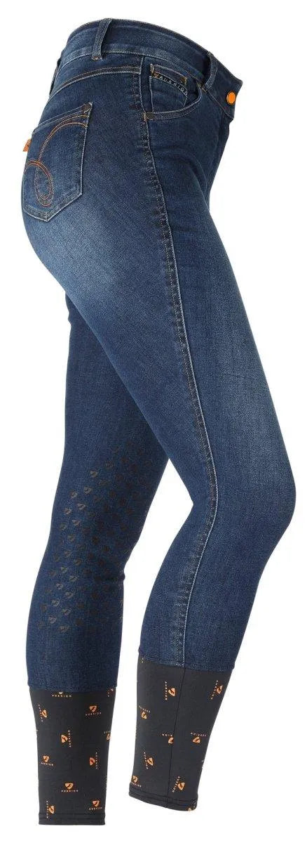 Aubrion Putney Denim Breeches - Maids - Black - 11/12 Yrs