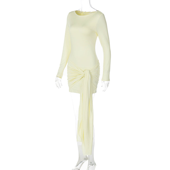Audrey Mini Dress - Yellow