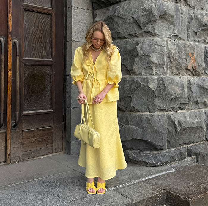 Aurelia Co Ord Set - Yellow