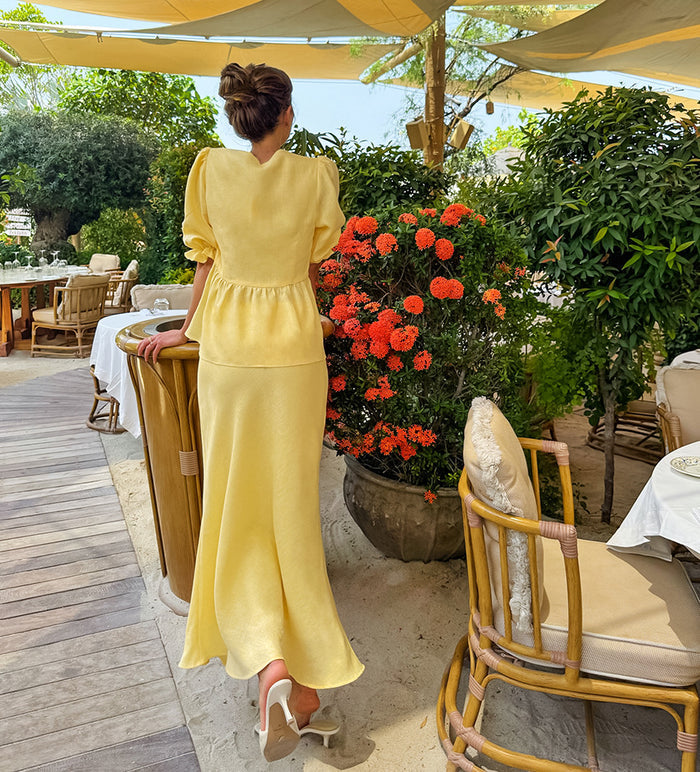 Aurelia Co Ord Set - Yellow