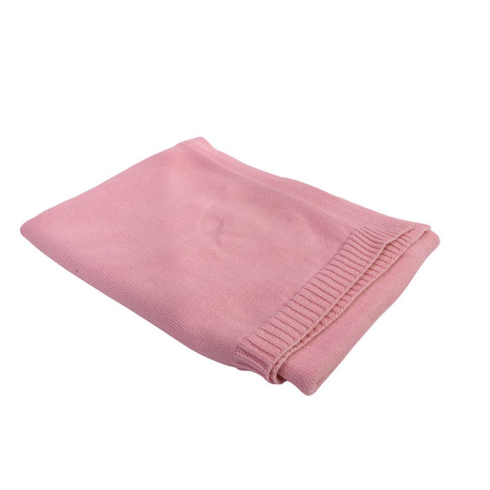 BA - Organic Knit Baby Blanket - Pink
