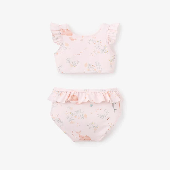 BA- PINK SEA MAGIC BABY RUFFLE TWO-PIECE SWIMSUIT