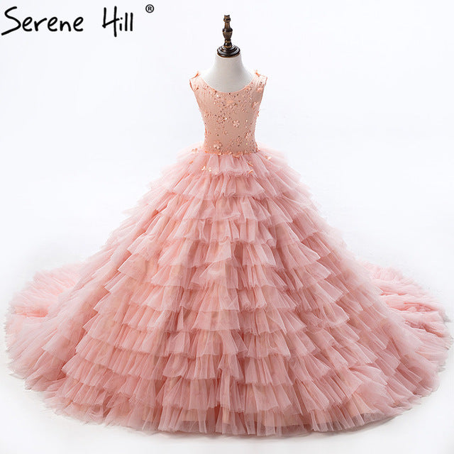 Baby Peach Pageant Dresses For Girls Glitz Flower Girl Dresses HTA0005 On Sale No Return No Refund - SERENE HILL