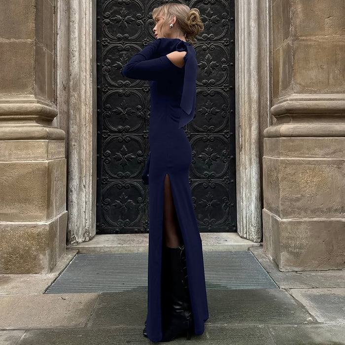 Bethel Maxi Dress - Navy Blue