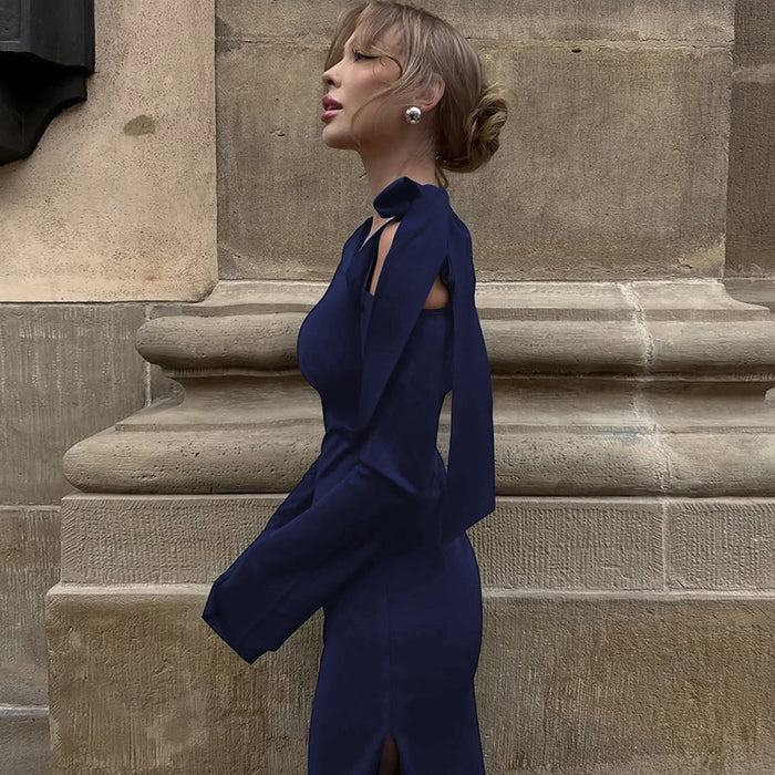 Bethel Maxi Dress - Navy Blue
