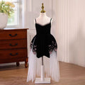 Black Pearls Strapless Flower Girl Dress J557