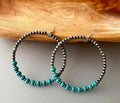 Boho Pearl Hoop Earrings