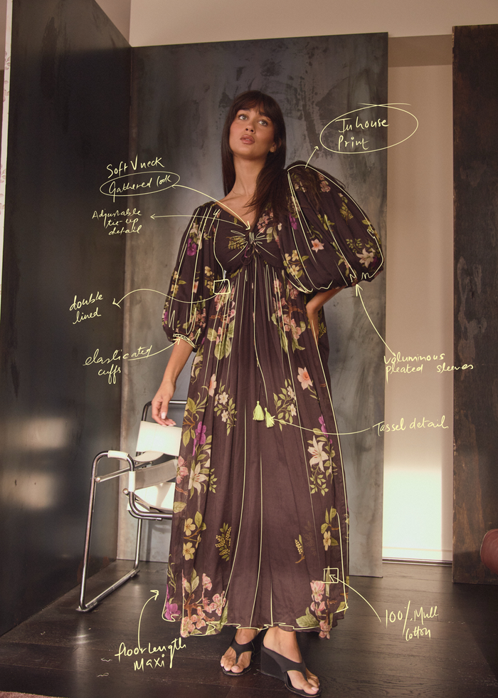 Bree maxi | Chocolate Floret