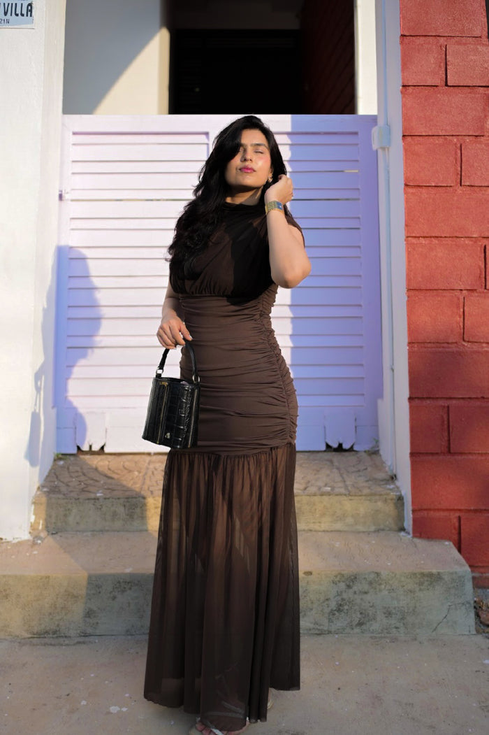 Cadence Maxi Dress - Brown