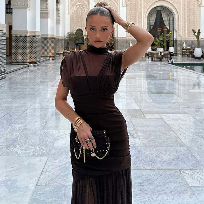 Cadence Maxi Dress - Brown