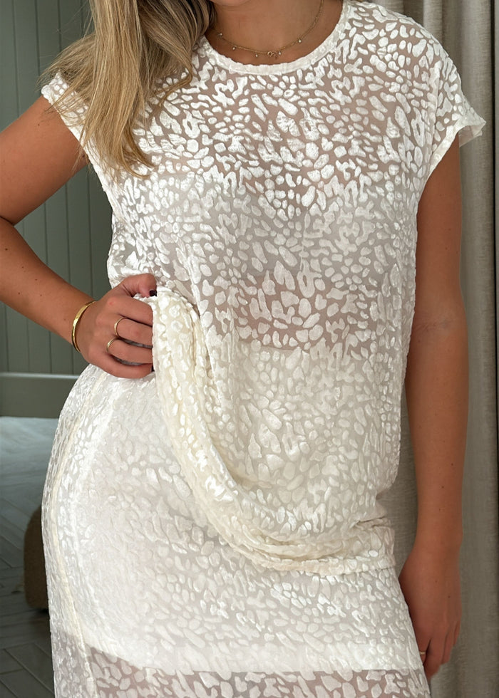 Casey Midi skirt | White Delia