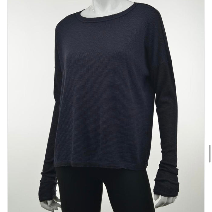 CC CROWN JEWEL L/S CREW waffle