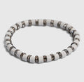 CC ENAMEL AND CZ STRETCH BRACELET