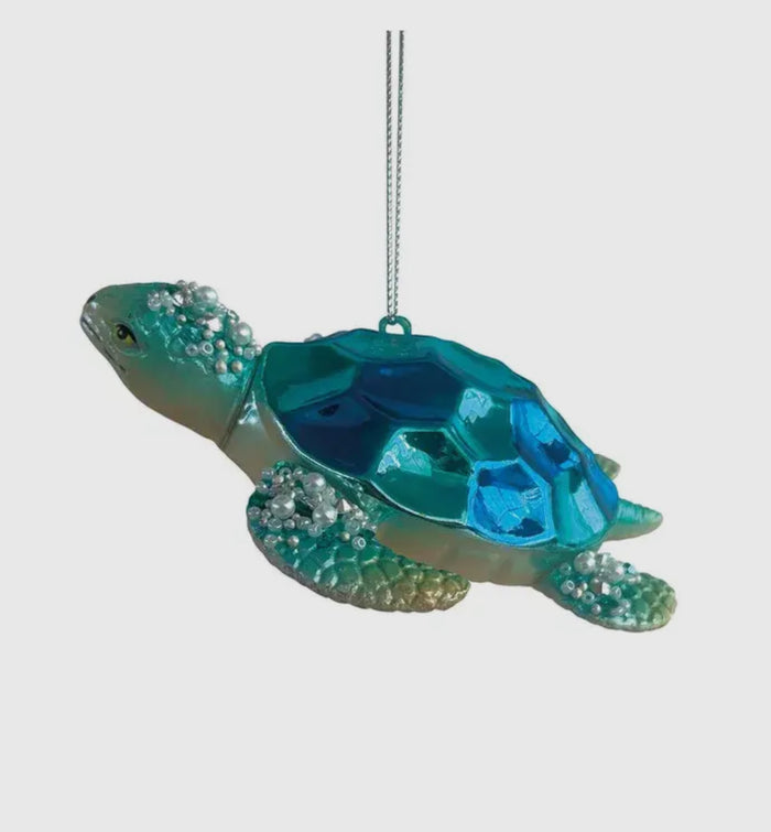 CC KURT ADLER GLASS SEA TURTLE ORNAMENTS