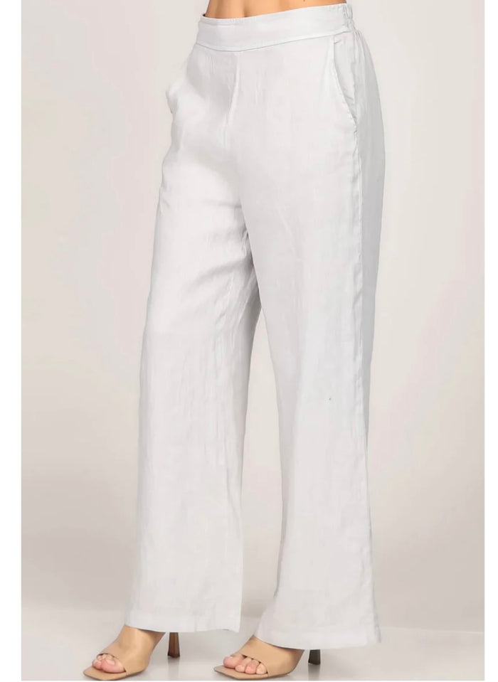 CC LINEN PANTS WITH LINING
