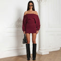 Celine Dress - Maroon