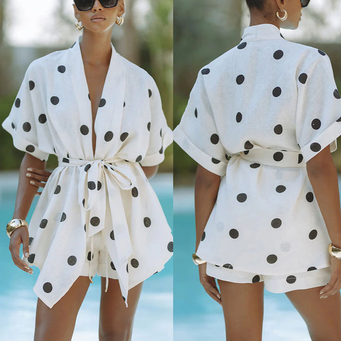 Chantelle Shorts Co ord Set - White