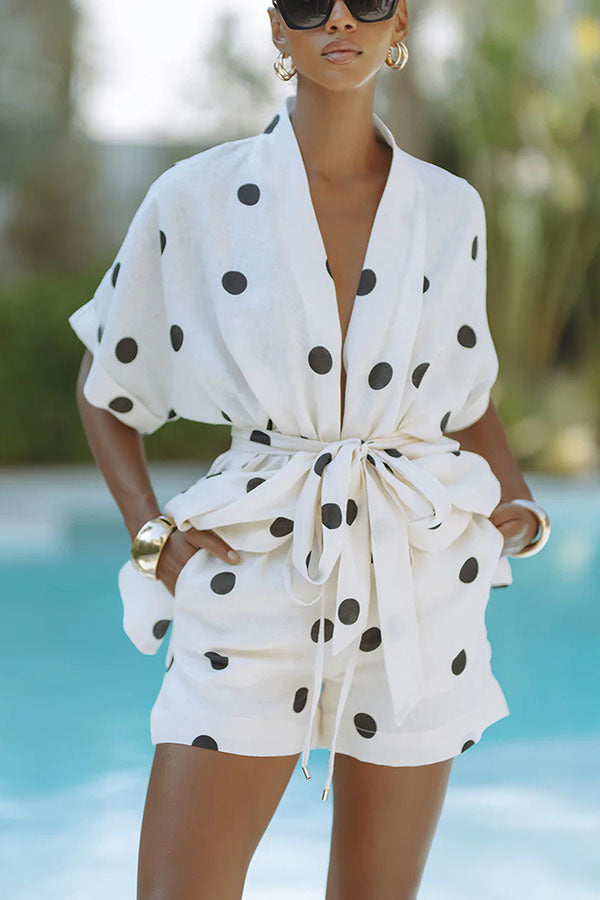 Chantelle Shorts Co ord Set - White