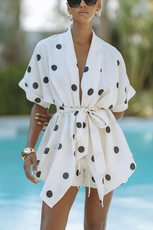 Chantelle Shorts Co ord Set - White