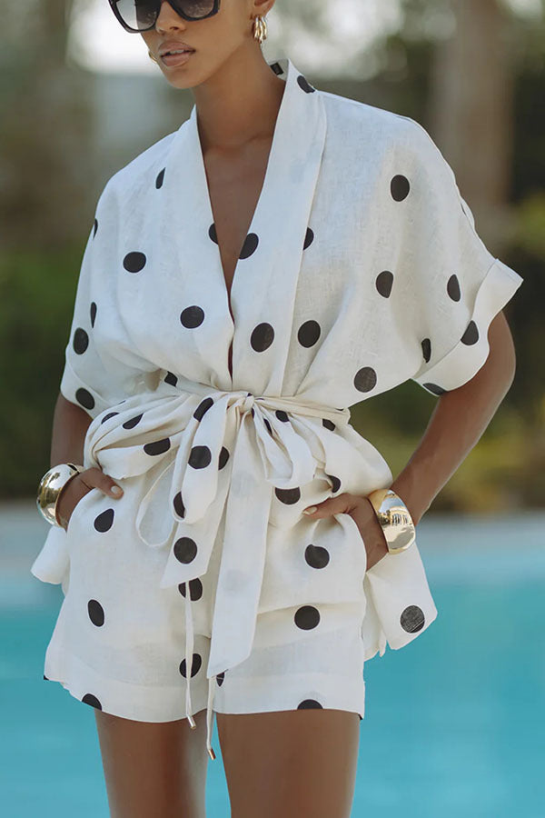 Chantelle Shorts Co ord Set - White