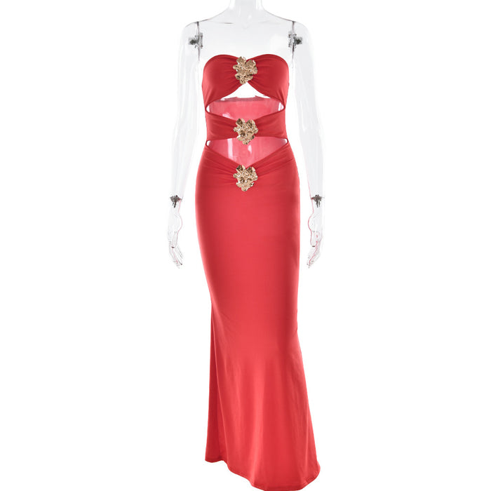Charlotte Maxi Dress - Red