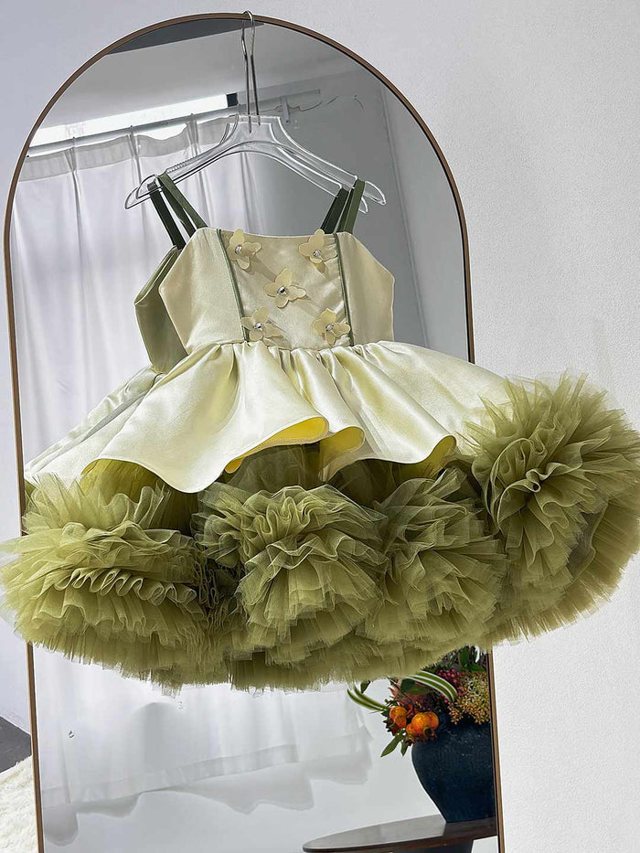 Charming Princess Flower Girl Dress for Girls Birthday Party D169
