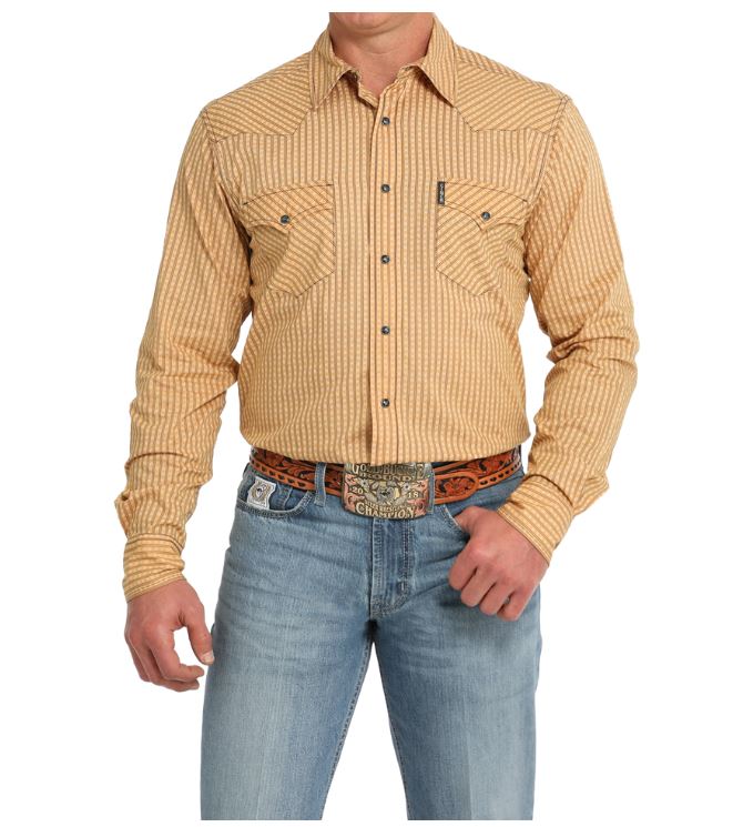 Cinch Modern Fit Stripe Snap Front Western Shirt
