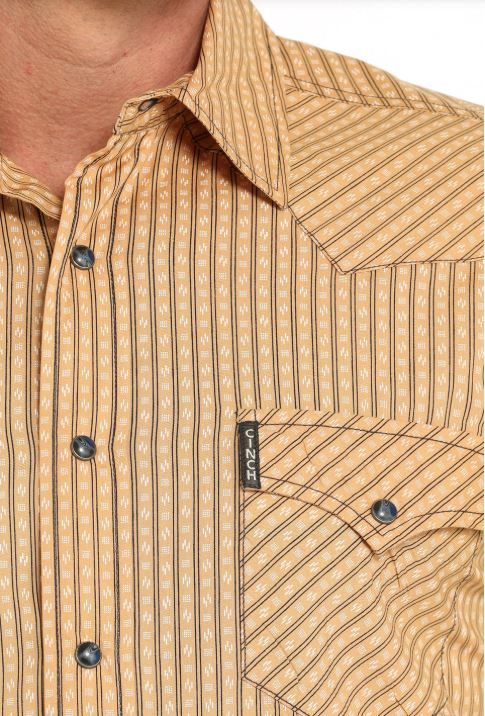 Cinch Modern Fit Stripe Snap Front Western Shirt