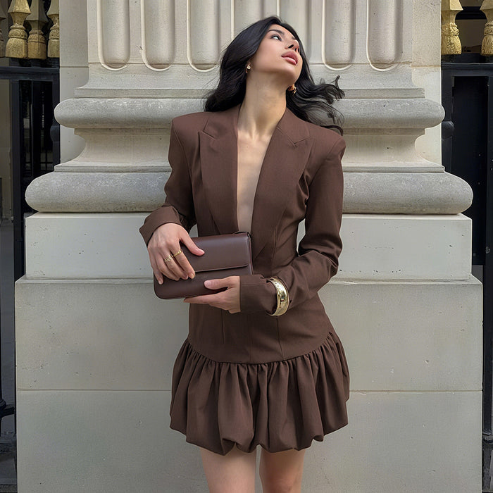 Cisco Mini Dress - Brown