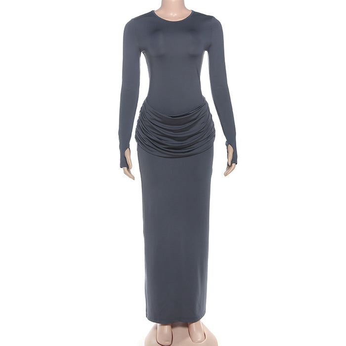 Claire Maxi Dress - Grey