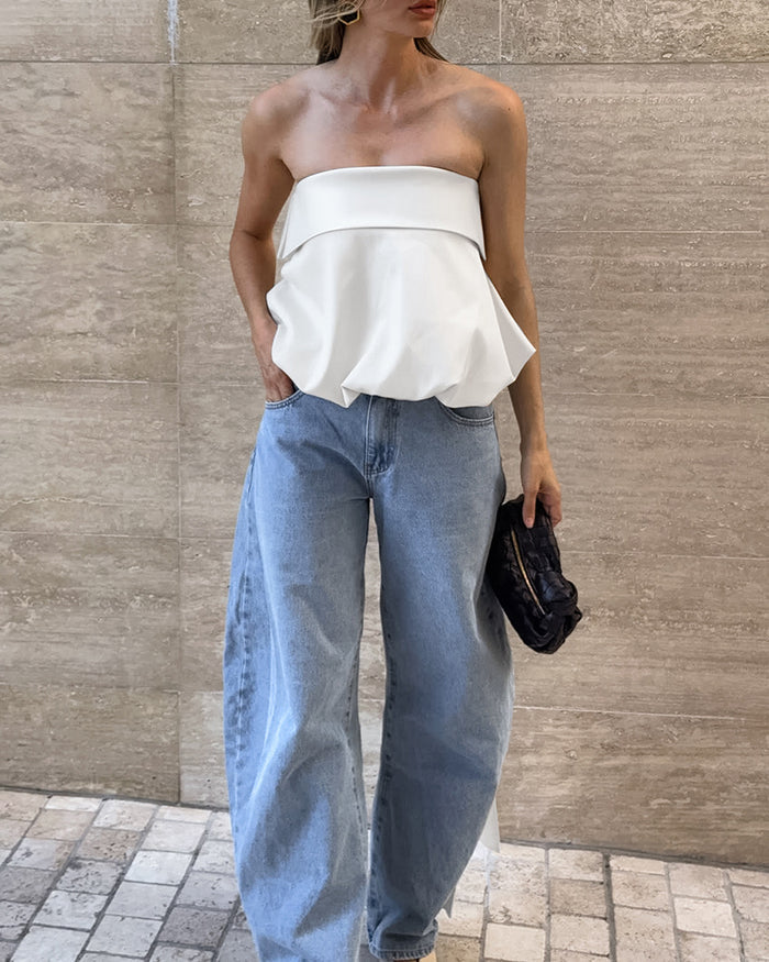 Colon Top - White