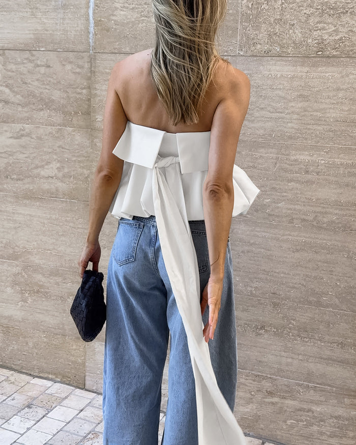 Colon Top - White
